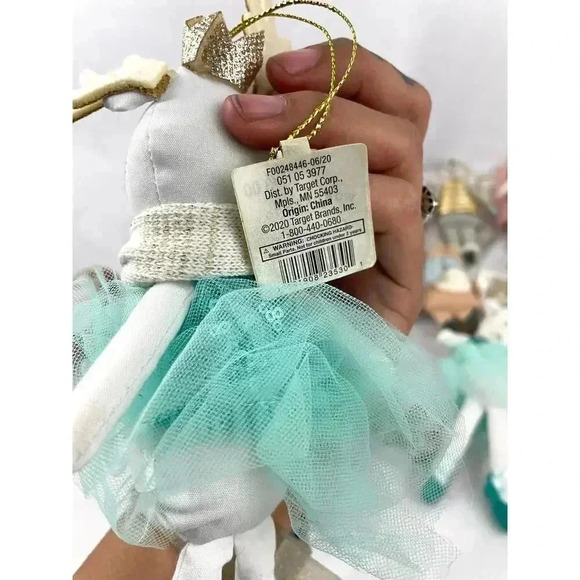 Lot of 27 Plush Dressed Animals Christmas Fabric Ornaments Train Llama Bear - Picture 14 of 16